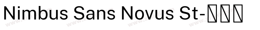 Nimbus Sans Novus St字体转换
